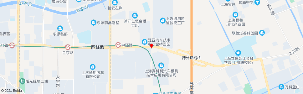 上海金穗路巨峰路_公交站地图_上海公交_妙搜公交查询2024