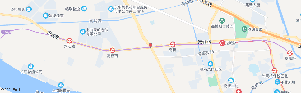 上海港城路江东路_公交站地图_上海公交_妙搜公交查询2024