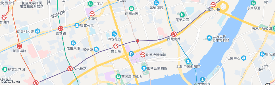 上海蒙自路中山南一路_公交站地图_上海公交_妙搜公交查询2024