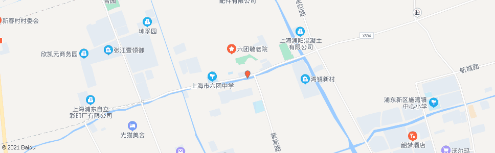 上海川六公路景园街_公交站地图_上海公交_妙搜公交查询2024