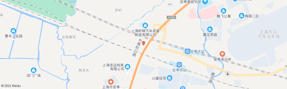 上海宝安公路外青松公路_公交站地图_上海公交_妙搜公交查询2024