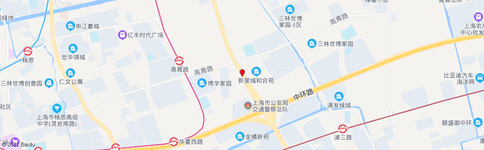 上海杨高南路联民路_公交站地图_上海公交_妙搜公交查询2025