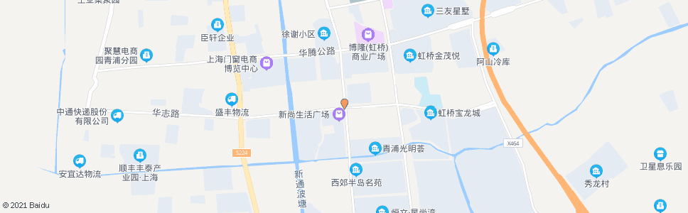 上海华志路新凤中路_公交站地图_上海公交_妙搜公交查询2024