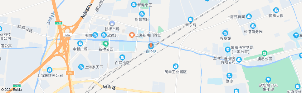 上海新桥站_公交站地图_上海公交_妙搜公交查询2024