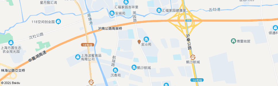 上海鹤恒路鹤沙路_公交站地图_上海公交_妙搜公交查询2024