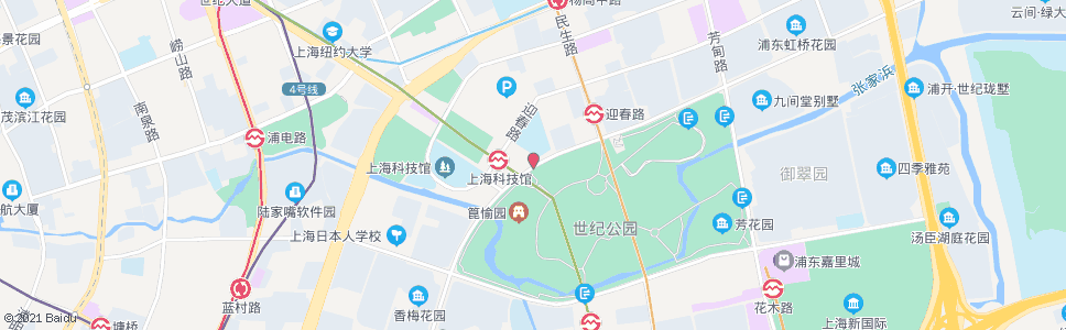 上海锦绣路世纪大道_公交站地图_上海公交_妙搜公交查询2024