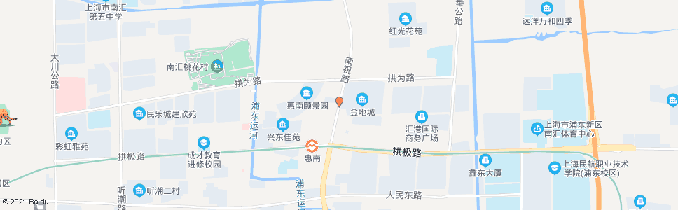 上海南祝路拱北路_公交站地图_上海公交_妙搜公交查询2024