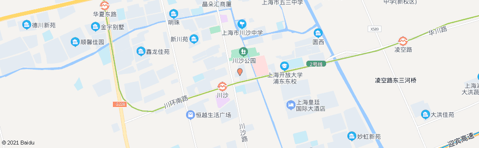 上海桃园新村(川环南路川沙路)_公交站地图_上海公交_妙搜公交查询2024