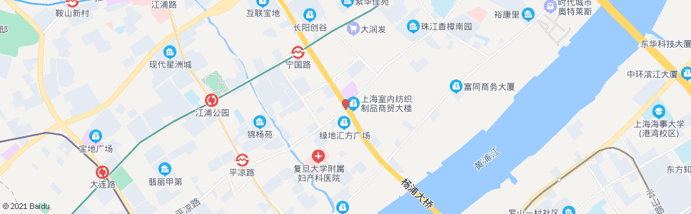 上海平凉路宁国路_公交站地图_上海公交_妙搜公交查询2024