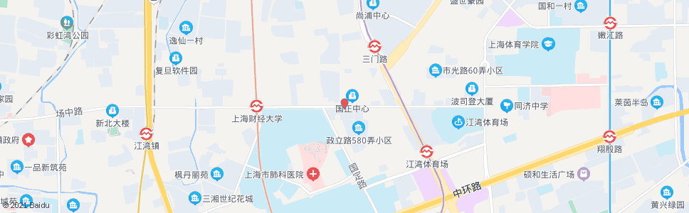 上海政立路国定路_公交站地图_上海公交_妙搜公交查询2024