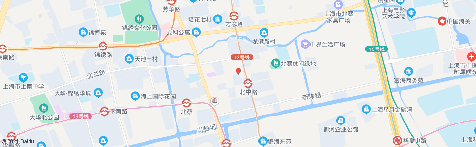 上海北中路莲溪路_公交站地图_上海公交_妙搜公交查询2024