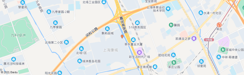 上海康城(北大门)_公交站地图_上海公交_妙搜公交查询2024