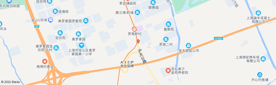 上海沪太公路杨南路(长浜)_公交站地图_上海公交_妙搜公交查询2024