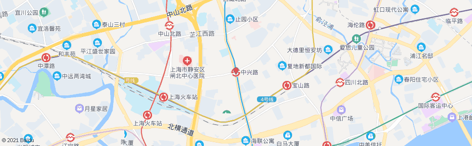 上海中心路_公交站地图_上海公交_妙搜公交查询2024