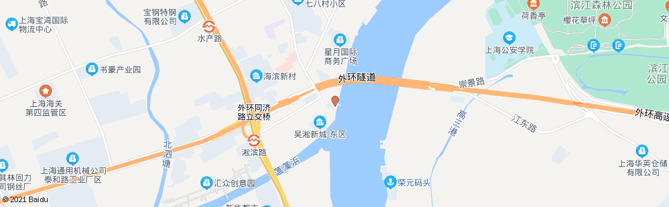 上海吴淞渡口_公交站地图_上海公交_妙搜公交查询2024