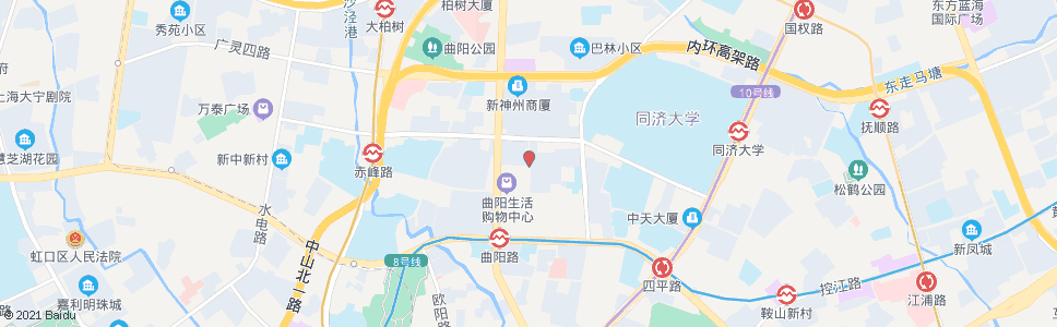 上海曲阳新村_公交站地图_上海公交_妙搜公交查询2024