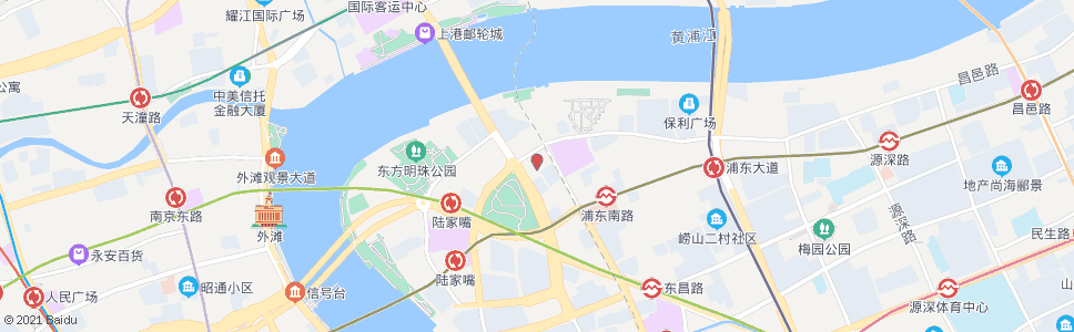上海金洲街银城中路_公交站地图_上海公交_妙搜公交查询2024