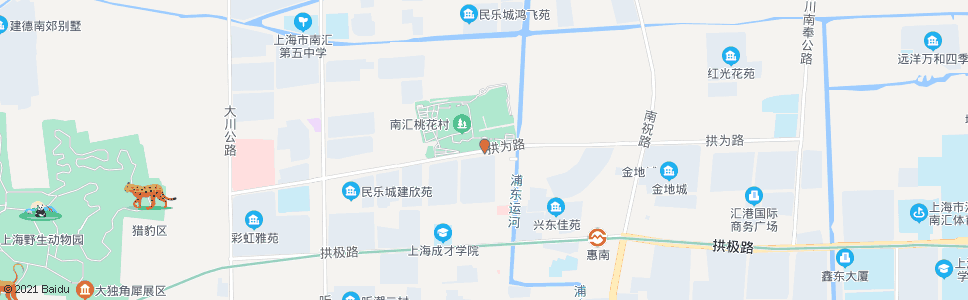 上海拱为路北门路_公交站地图_上海公交_妙搜公交查询2024