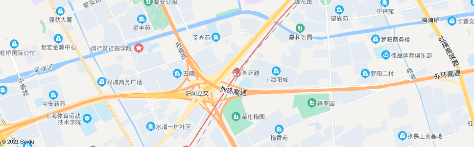 上海沿江路外环路_公交站地图_上海公交_妙搜公交查询2024