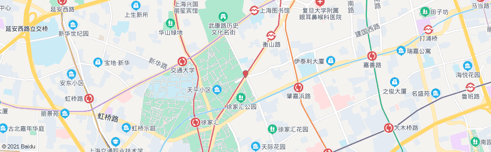 上海衡山路宛平路_公交站地图_上海公交_妙搜公交查询2024