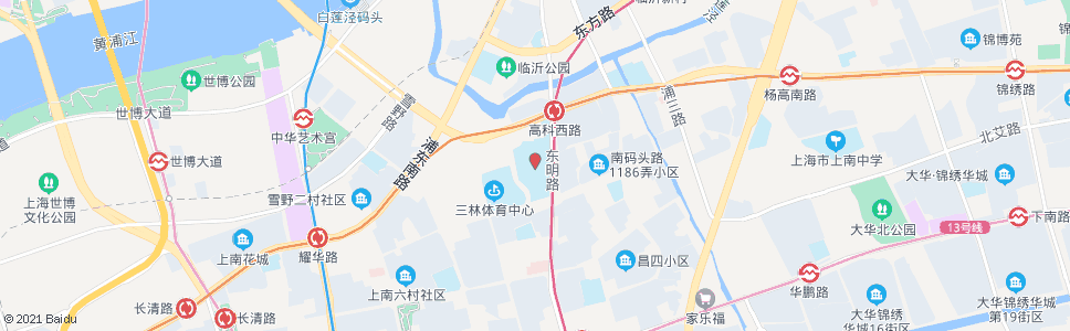 上海实验站_公交站地图_上海公交_妙搜公交查询2024