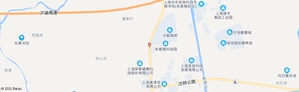 上海朱枫公路康业路_公交站地图_上海公交_妙搜公交查询2024
