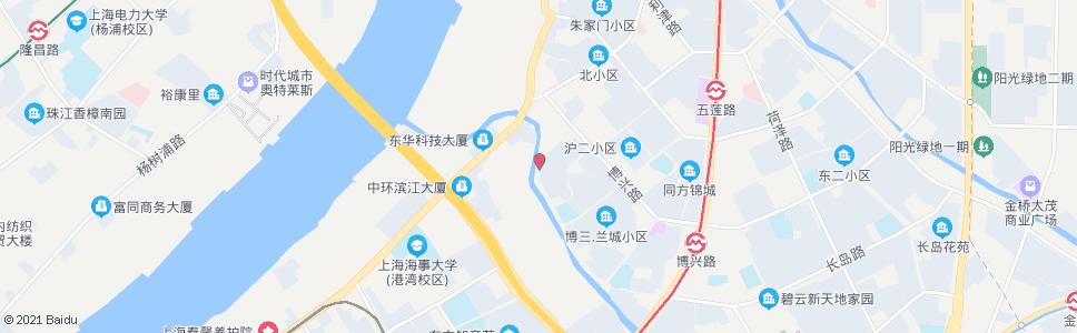 上海长岛路船舶新村_公交站地图_上海公交_妙搜公交查询2024