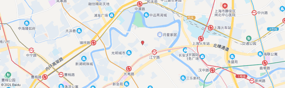 上海江宁路澳门路_公交站地图_上海公交_妙搜公交查询2024