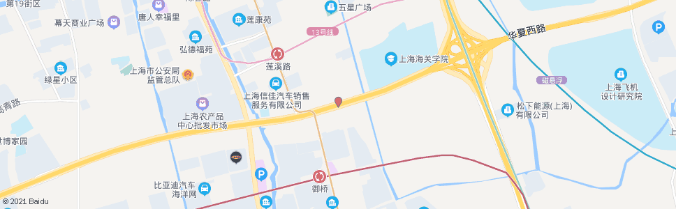 上海华夏西路莲溪路_公交站地图_上海公交_妙搜公交查询2024