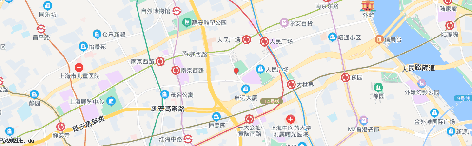 上海威海路黄陂北路_公交站地图_上海公交_妙搜公交查询2024