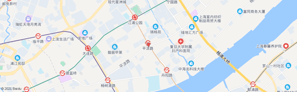 上海平凉路江浦路_公交站地图_上海公交_妙搜公交查询2024