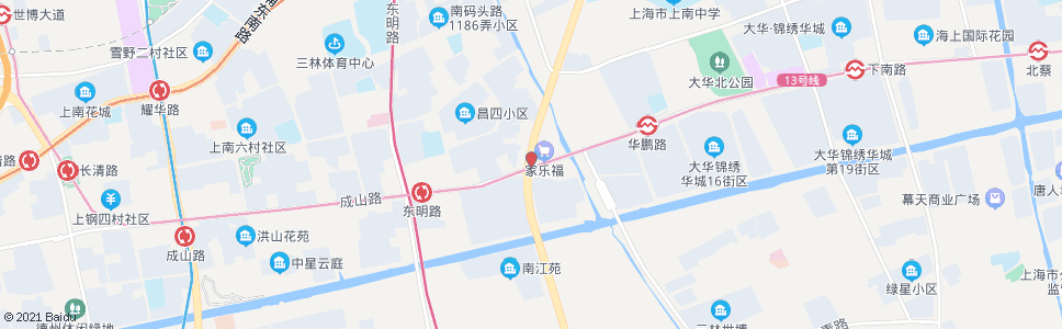 上海杨高南路成山路_公交站地图_上海公交_妙搜公交查询2025