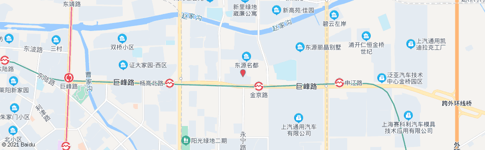 上海华高新村_公交站地图_上海公交_妙搜公交查询2024