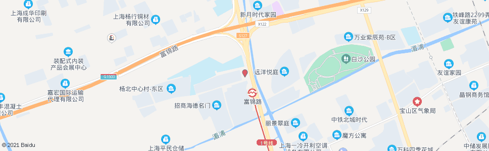 上海杨北路薀川公路_公交站地图_上海公交_妙搜公交查询2024