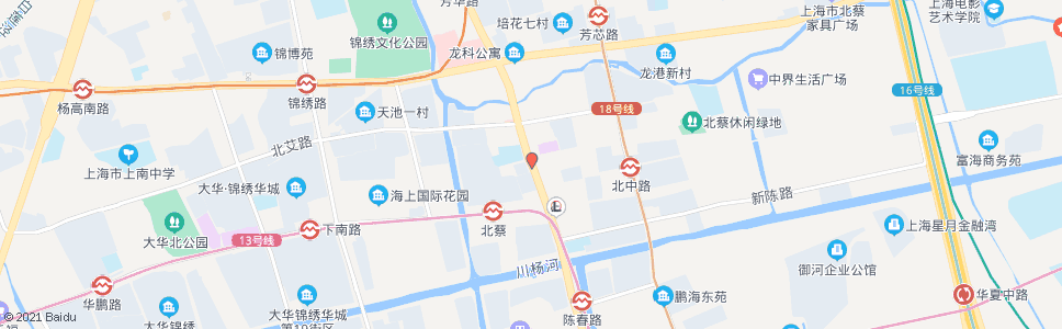 上海沪南路北中路(莲溪)_公交站地图_上海公交_妙搜公交查询2024