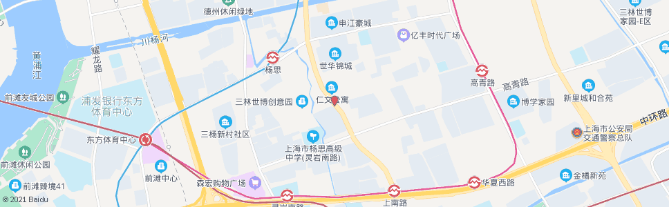 上海恒大桥(上南路海阳路)_公交站地图_上海公交_妙搜公交查询2024