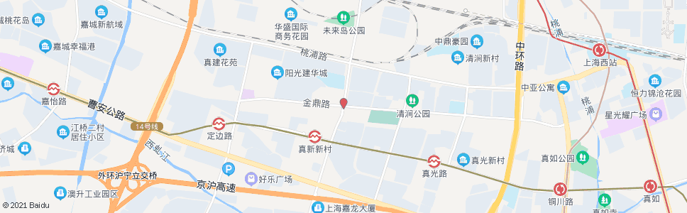 上海祁连山南路金鼎路_公交站地图_上海公交_妙搜公交查询2025