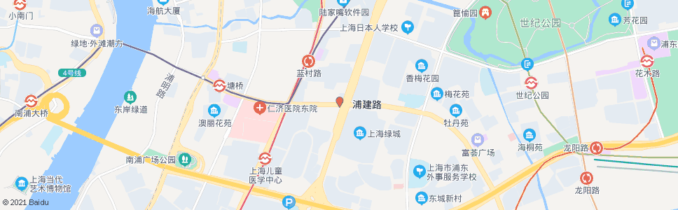 上海浦建路杨高南路_公交站地图_上海公交_妙搜公交查询2024