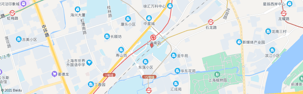 上海城南地道_公交站地图_上海公交_妙搜公交查询2024