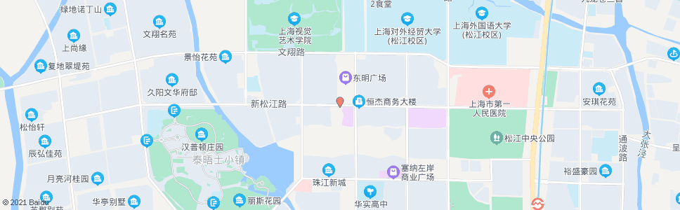 上海新松江路滨湖路_公交站地图_上海公交_妙搜公交查询2024