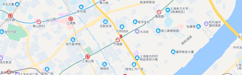 上海黄兴路长阳路_公交站地图_上海公交_妙搜公交查询2024