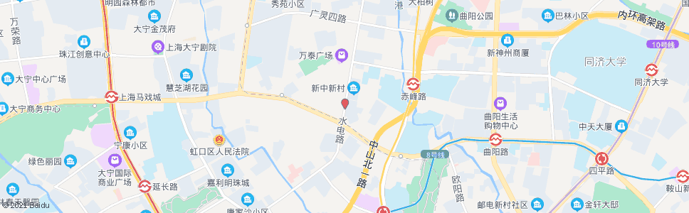 上海水电路广中路_公交站地图_上海公交_妙搜公交查询2024