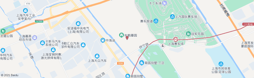 上海松鹤墓园_公交站地图_上海公交_妙搜公交查询2024