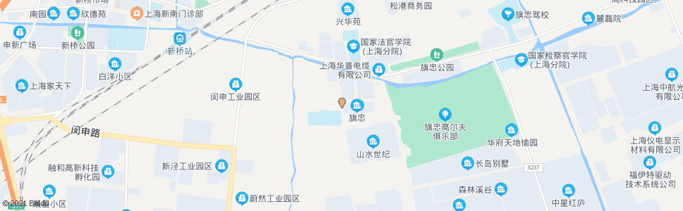 上海旗忠村十街坊_公交站地图_上海公交_妙搜公交查询2024