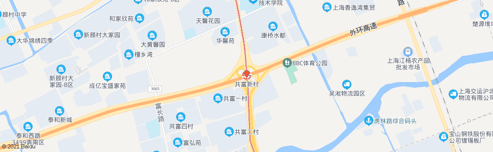 上海共富路共和新路_公交站地图_上海公交_妙搜公交查询2024