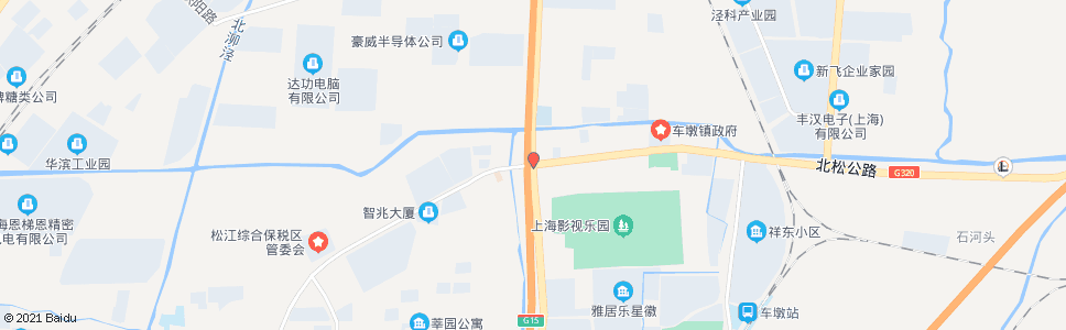 上海新车公路北松公路_公交站地图_上海公交_妙搜公交查询2024