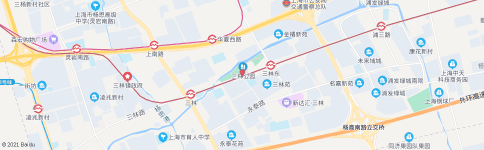 上海三林路环林西路_公交站地图_上海公交_妙搜公交查询2024