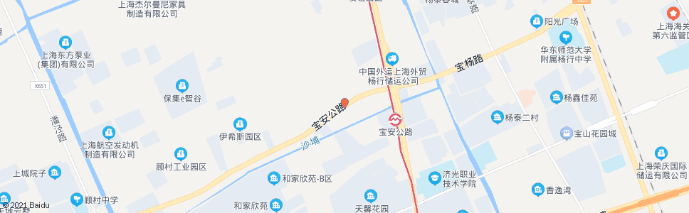 上海宝安公路蕰川公路_公交站地图_上海公交_妙搜公交查询2024