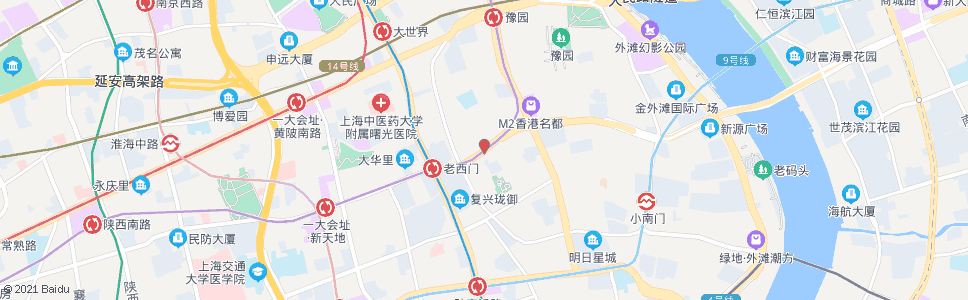 上海老西门复兴东路_公交站地图_上海公交_妙搜公交查询2024