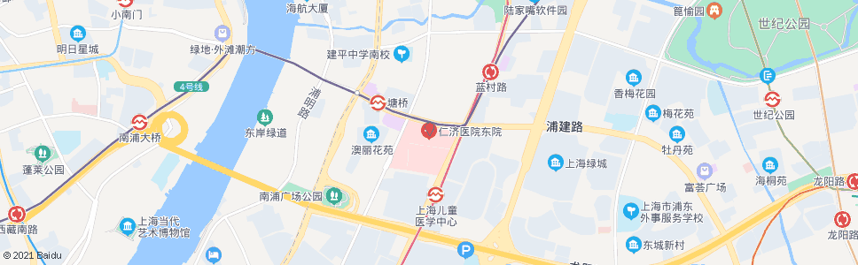 上海浦建路东方路(仁济东院)_公交站地图_上海公交_妙搜公交查询2024